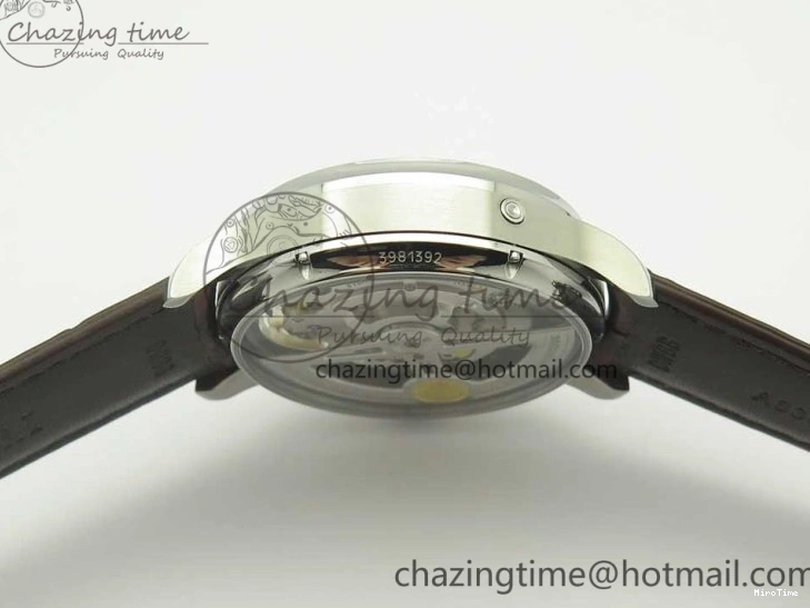 MIROTIME 0127 Lightweight Portuguese Tourbillon IW504602 SS ZF Best Edition Gray Dial on Brown Leather Strap 7177